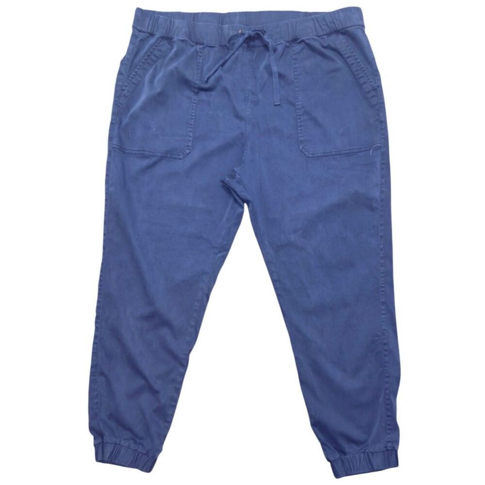 Caslon Drawstring High-Rise Blue Jogger Pant Size: XXL